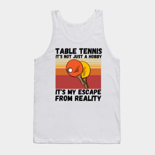 Table Tennis Ping Pong Player Lover Tank Top